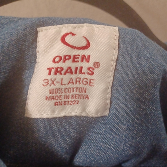 Open Trails Blue Jean Shirt - Picture 6 of 6
